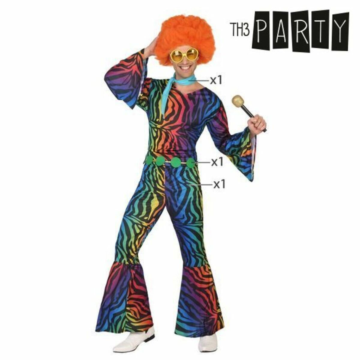 Costume per Adulti Th3 Party Multicolore (3 Pezzi)